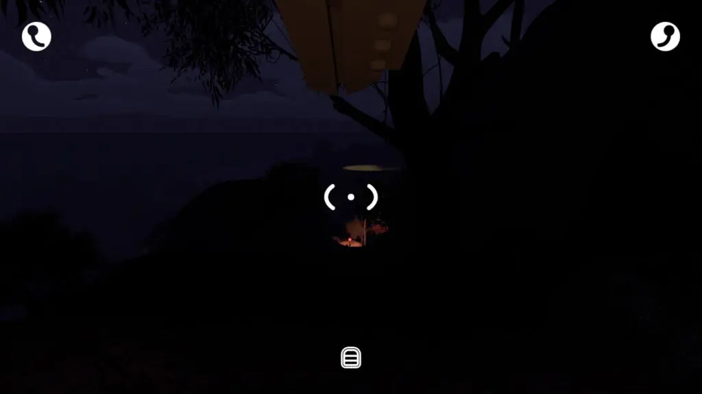 A key-cutter arrow points through a dark wooded descent