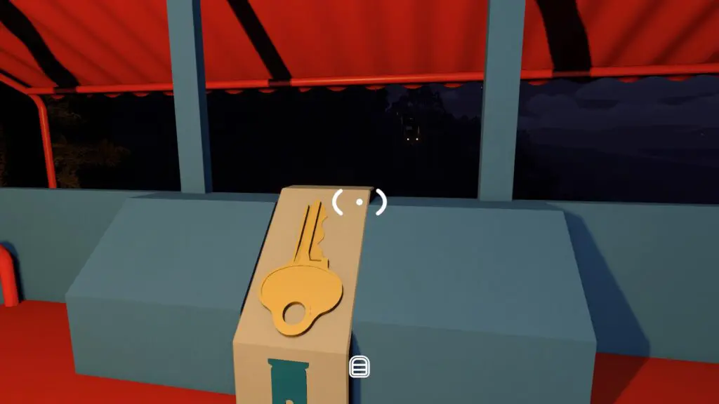 The finished Blue Tower key matches the station lock silhouette